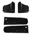 1965-73 Door and Quarter Panel Watershields 1967-68 Coupe, 4 Pcs.
